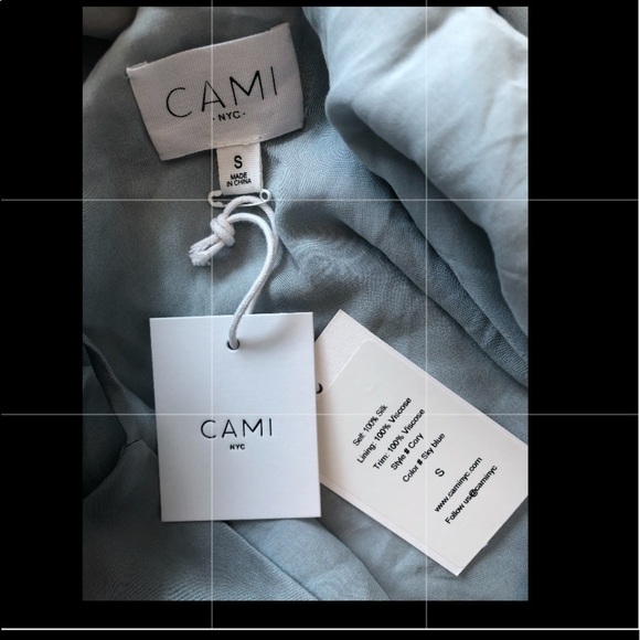 CAMI NYC The Cory Dress In Sky Blue New Size S - Picture 15 of 16